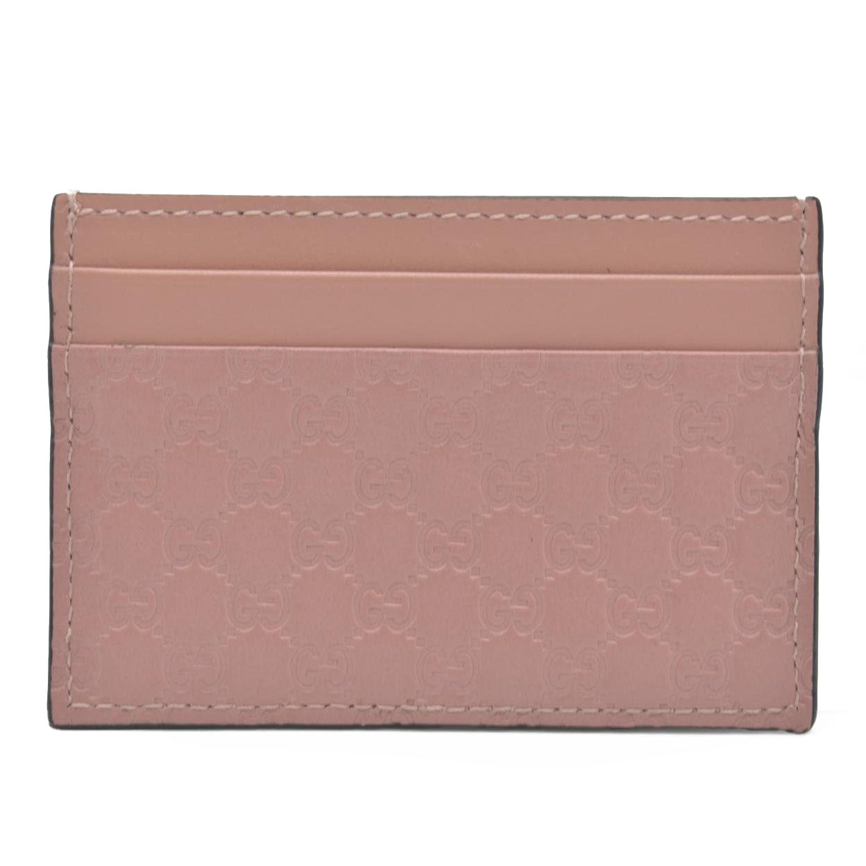 $380 Gucci Microguccissima Pattern Leather Card Holder CONSIGNMENT