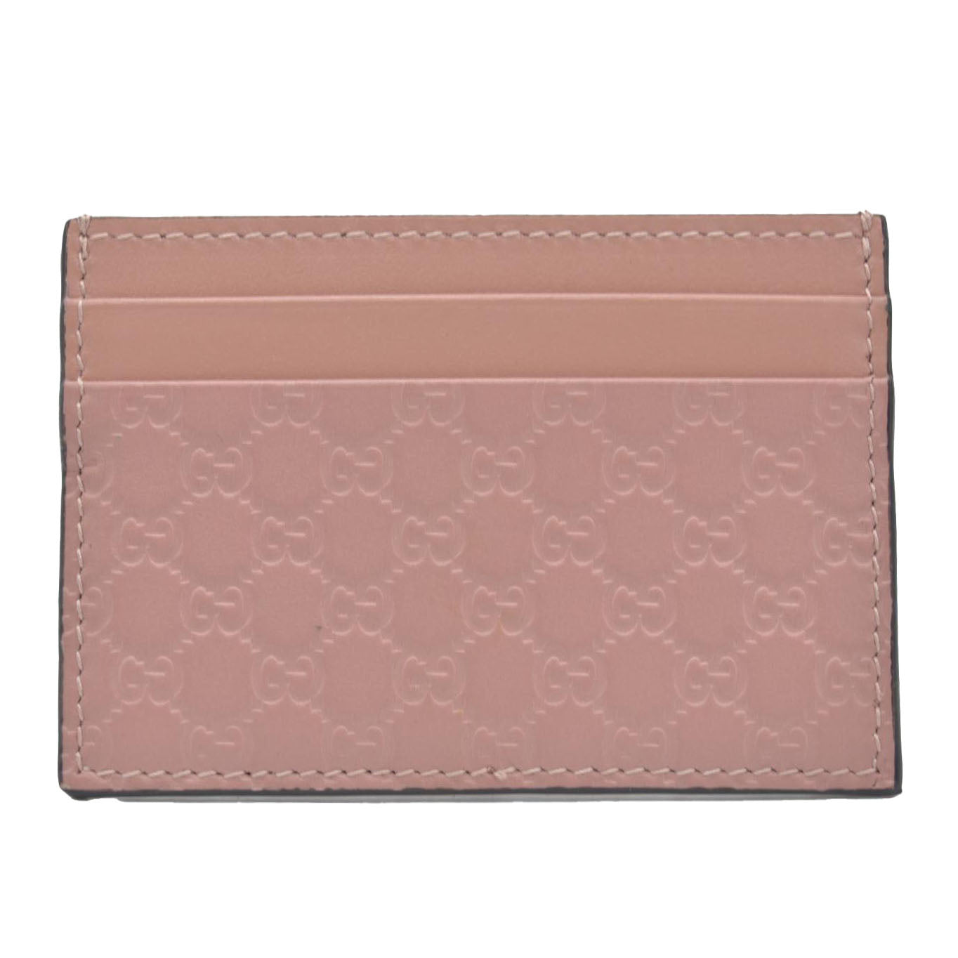 $380 Gucci Microguccissima Pattern Leather Card Holder CONSIGNMENT