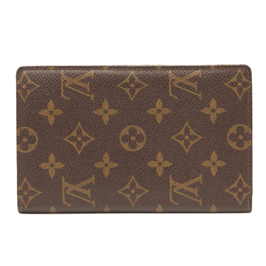 USED LOUIS VUITTON Monogram Pocket Agenda Cover Card Holder 878FA