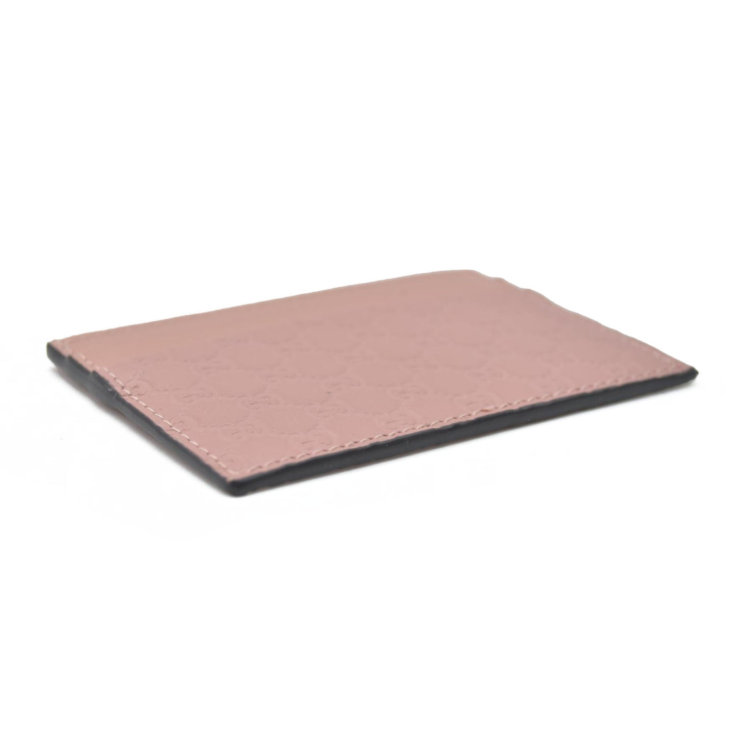 $380 Gucci Microguccissima Pattern Leather Card Holder CONSIGNMENT