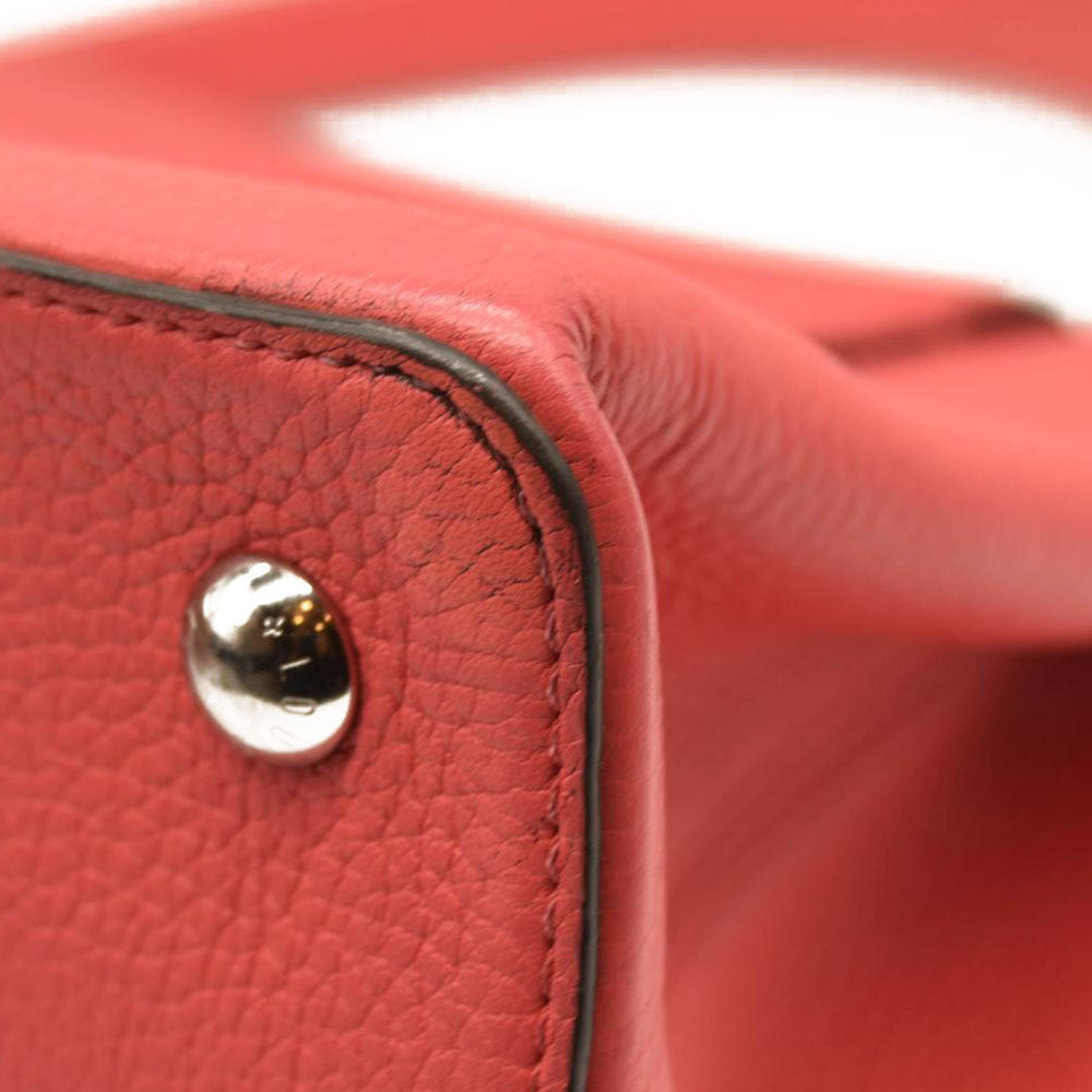 USED LOUIS VUITTON Taurillon Capucines MM Rose Litchi