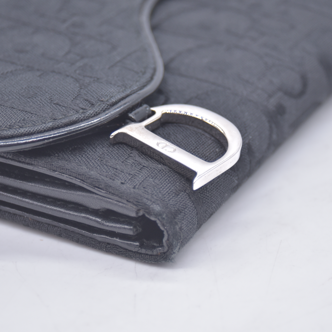 $1050 Christian Dior Vintage Saddle Continental Wallet CONSIGNMENT
