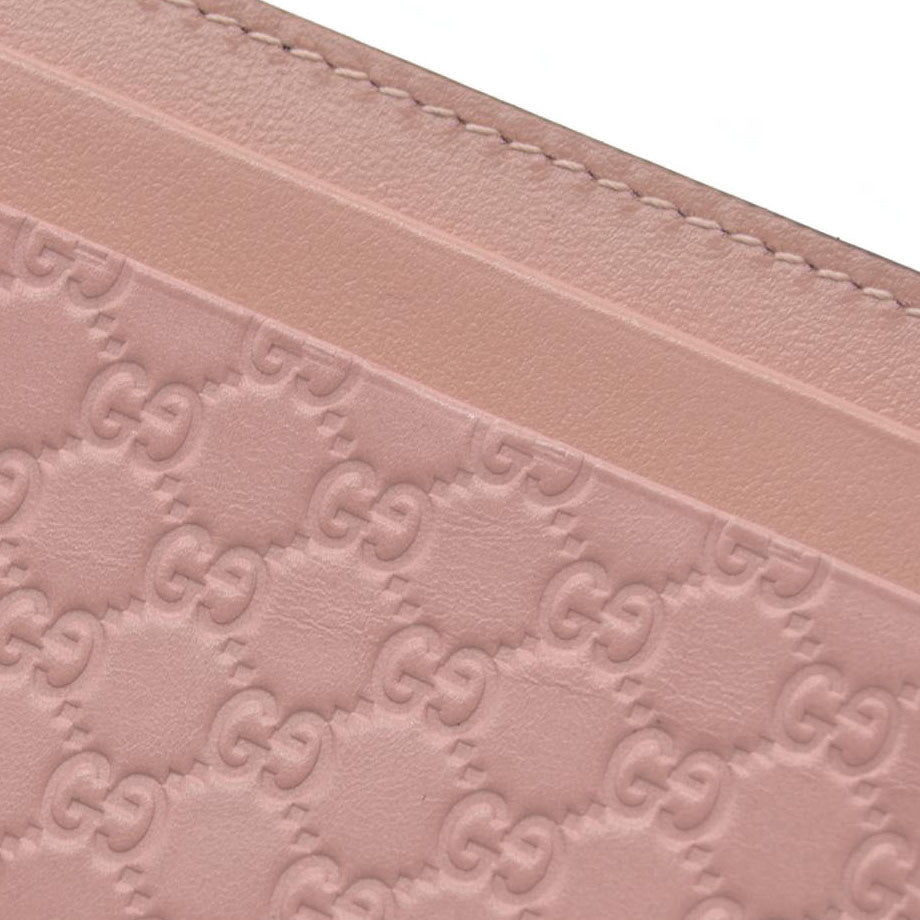 $380 Gucci Microguccissima Pattern Leather Card Holder CONSIGNMENT
