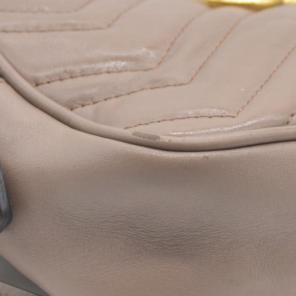 $1800 GUCCI Mini Marmont Porcelain Rose Camera Bag Crossbody