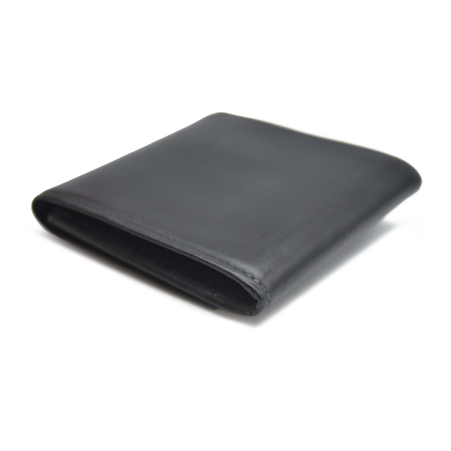 $760 Cartier Leather Compact Wallet Black CONSIGNMENT