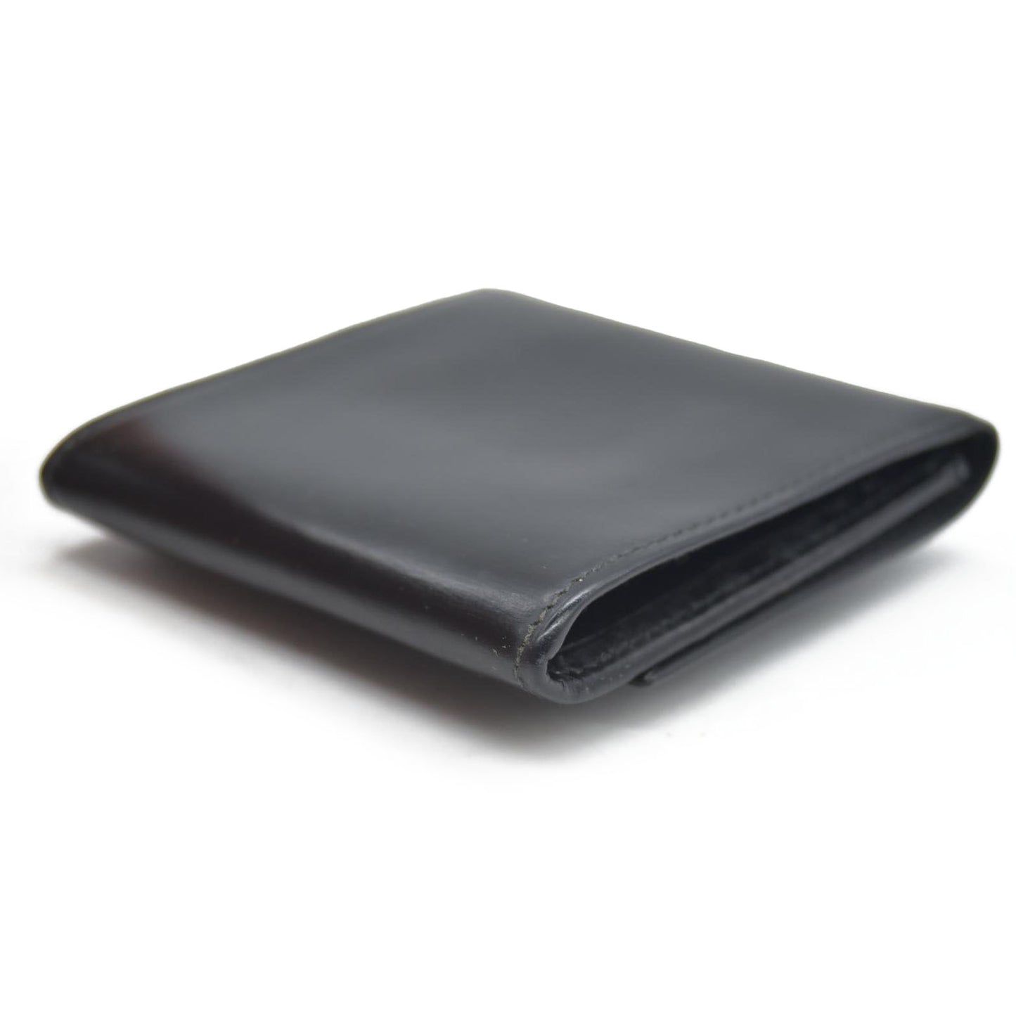 $760 Cartier Leather Compact Wallet Black CONSIGNMENT