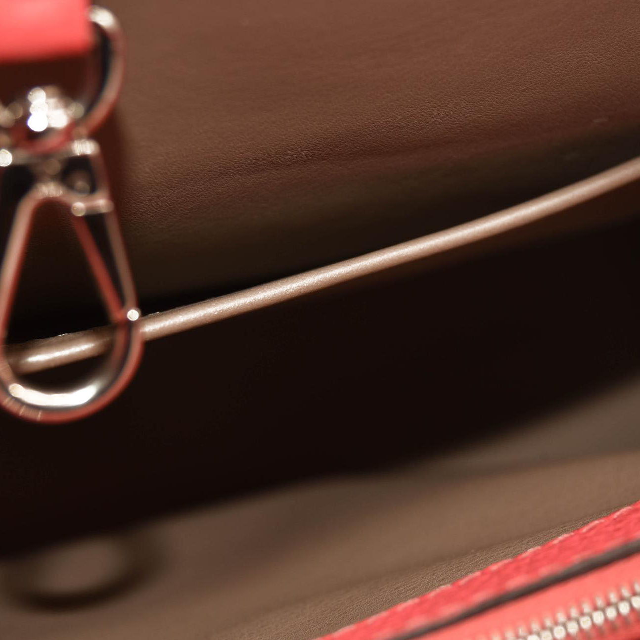 USED LOUIS VUITTON Taurillon Capucines MM Rose Litchi