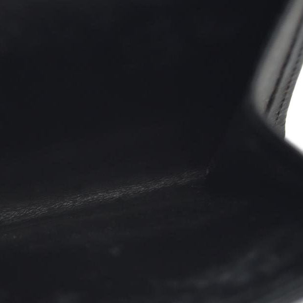 $760 Cartier Leather Compact Wallet Black CONSIGNMENT