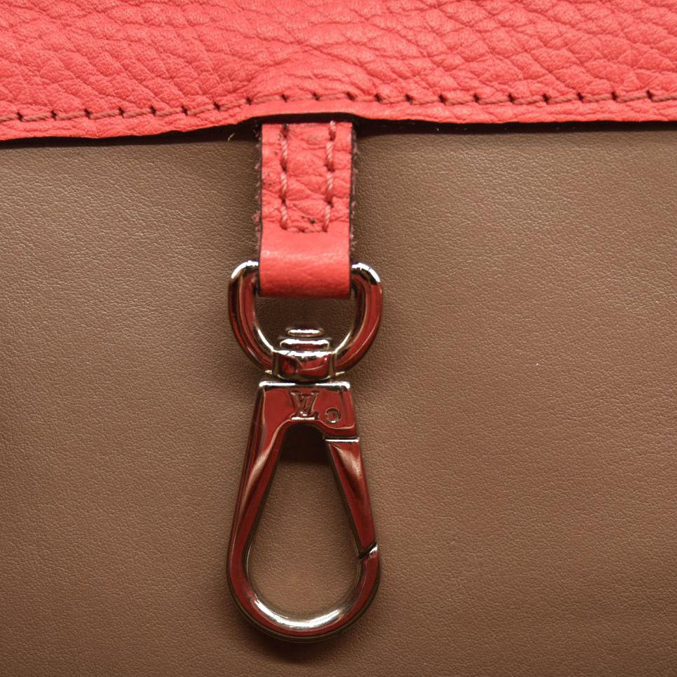 USED LOUIS VUITTON Taurillon Capucines MM Rose Litchi