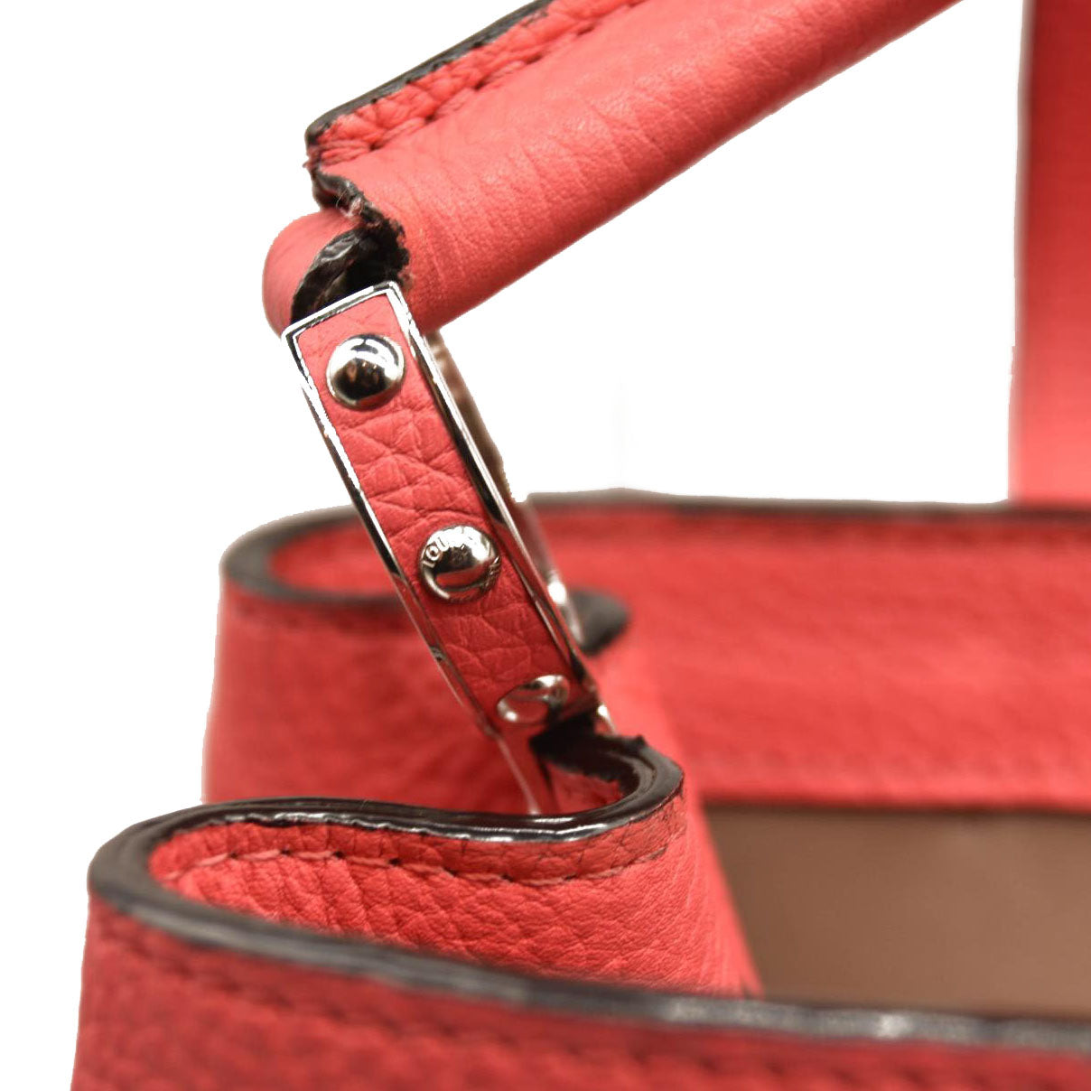 USED LOUIS VUITTON Taurillon Capucines MM Rose Litchi