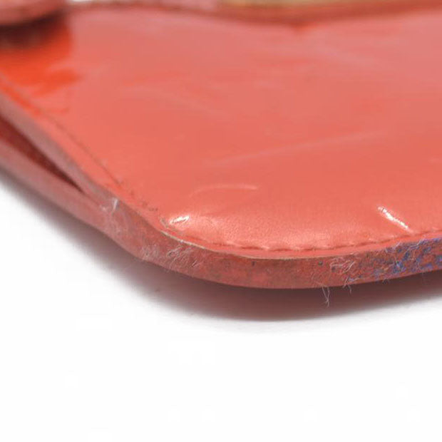 $390 Louis Vuitton Vernis Key Pouch Pomme D'Amour CONSIGNMENT