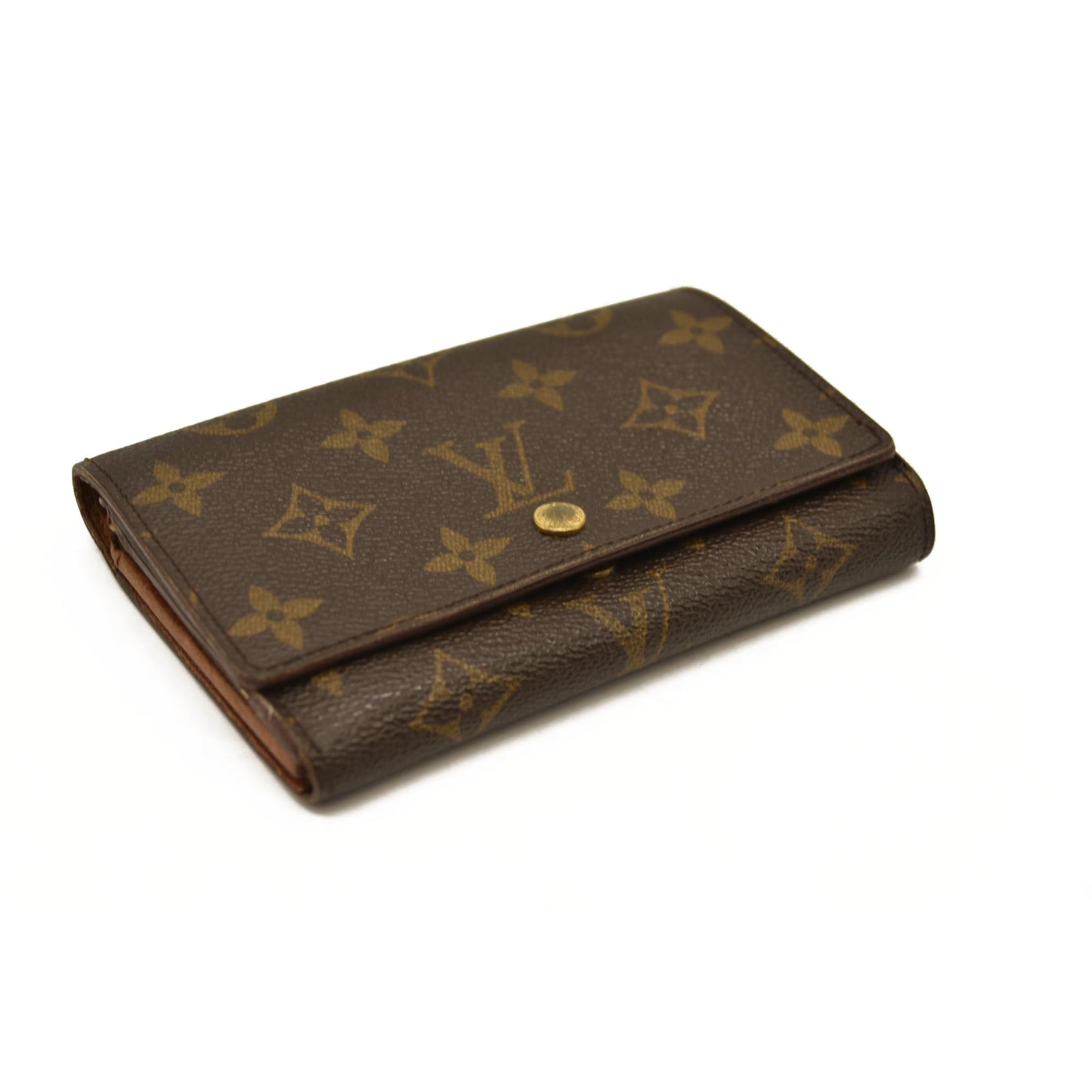Louis Vuitton  Monogram Porte-Monnaie Billets Tresor Wallet MI0955