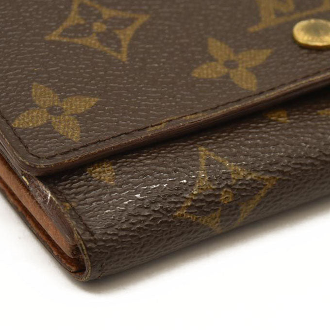 Louis Vuitton  Monogram Porte-Monnaie Billets Tresor Wallet MI0955