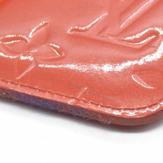 $390 Louis Vuitton Vernis Key Pouch Pomme D'Amour CONSIGNMENT