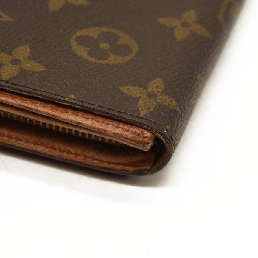 Louis Vuitton  Monogram Porte-Monnaie Billets Tresor Wallet MI0955