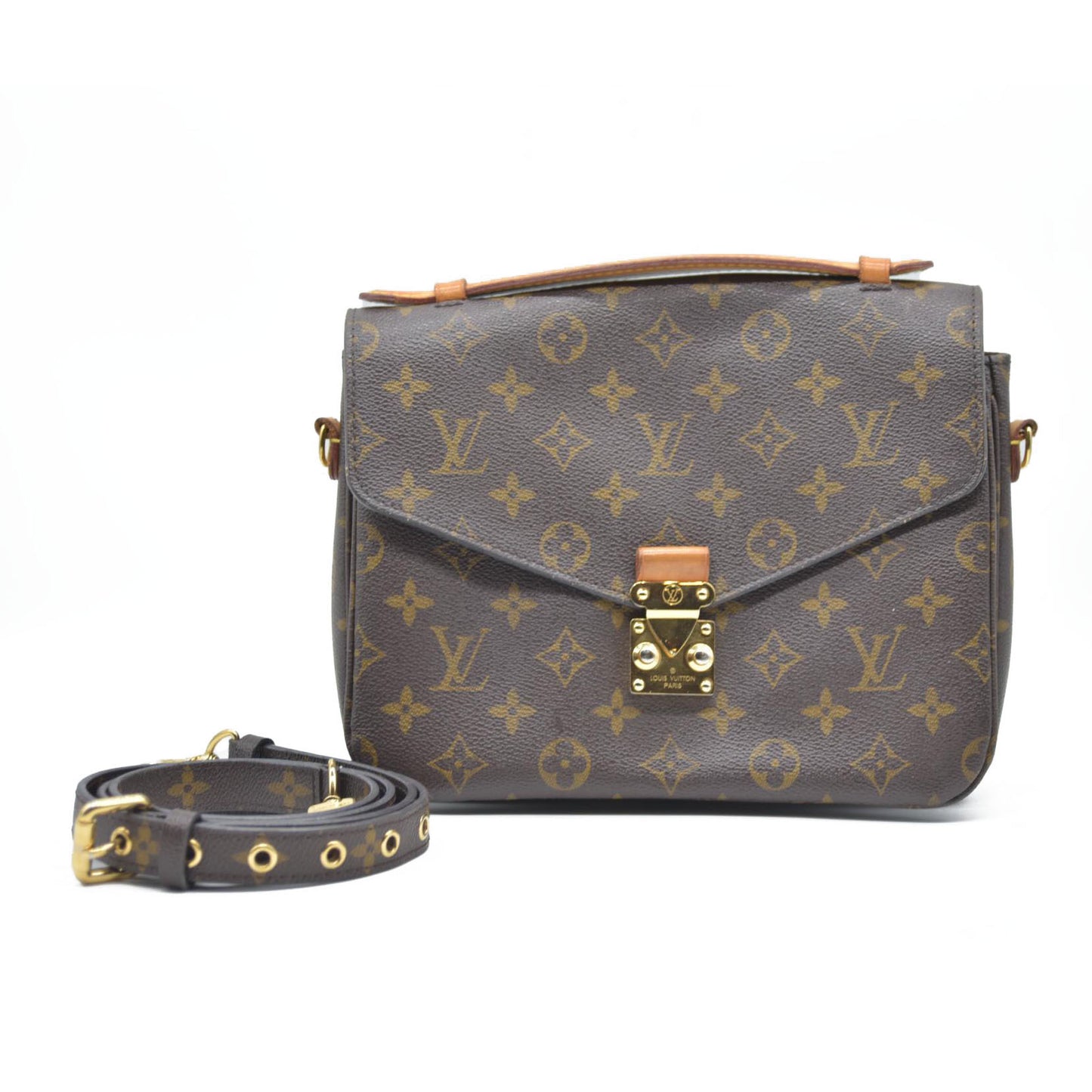 $2760 2016 Louis Vuitton  Monogram Pochette Metis DU1166