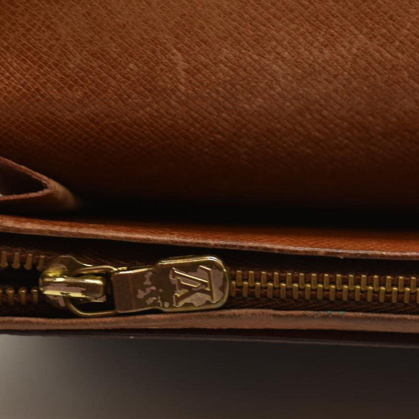 Louis Vuitton  Monogram Porte-Monnaie Billets Tresor Wallet MI0955