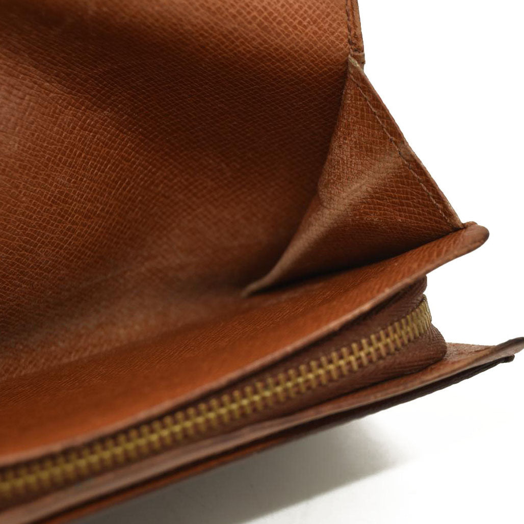 Louis Vuitton  Monogram Porte-Monnaie Billets Tresor Wallet MI0955