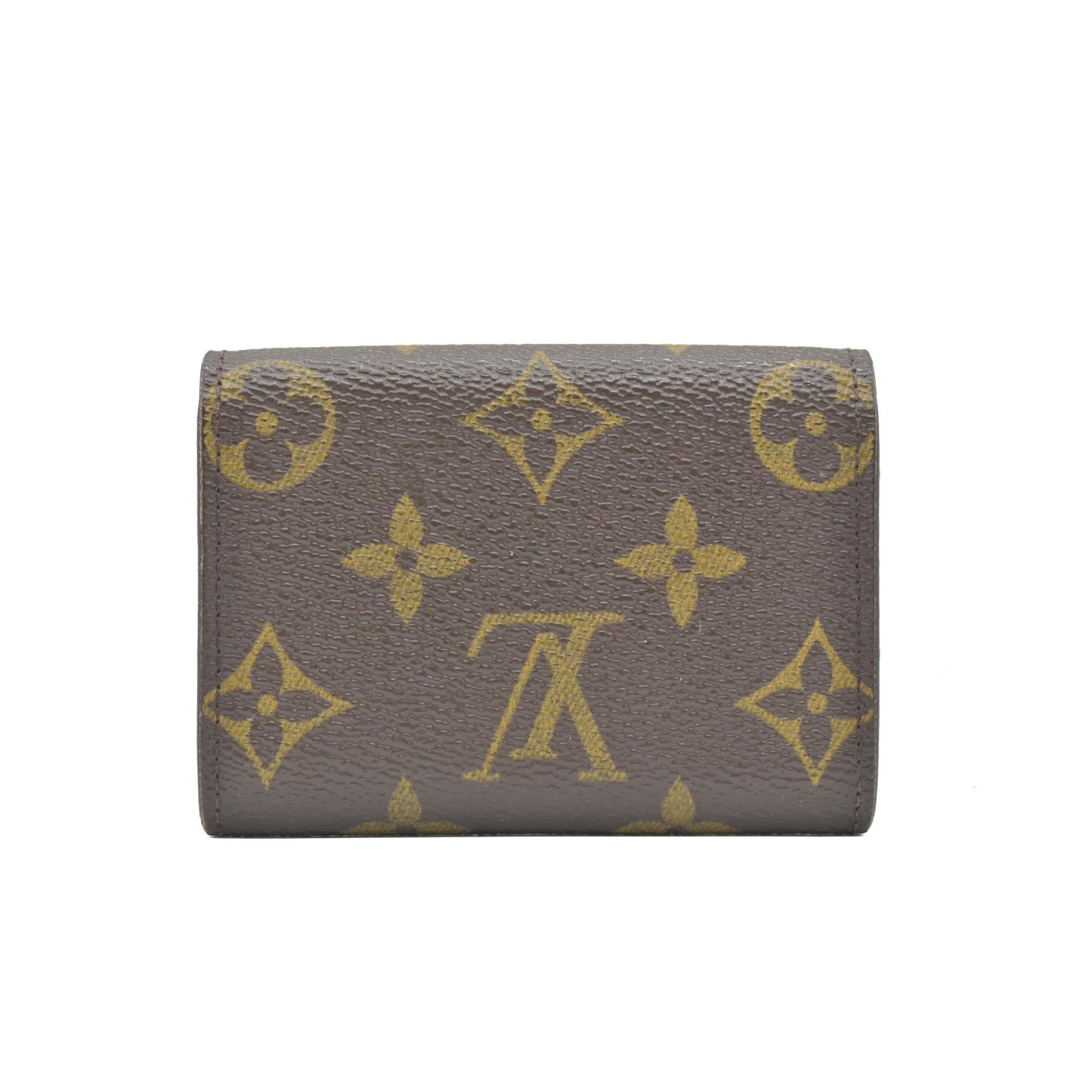 $435 Louis Vuitton Monogram Porte Monnaie Plat Coin Purse Wallet MI1002 CONSIGNMENT