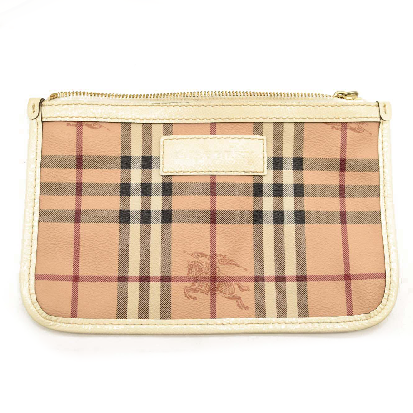 Burberry Haymarket Check Small Canterbury Tote white