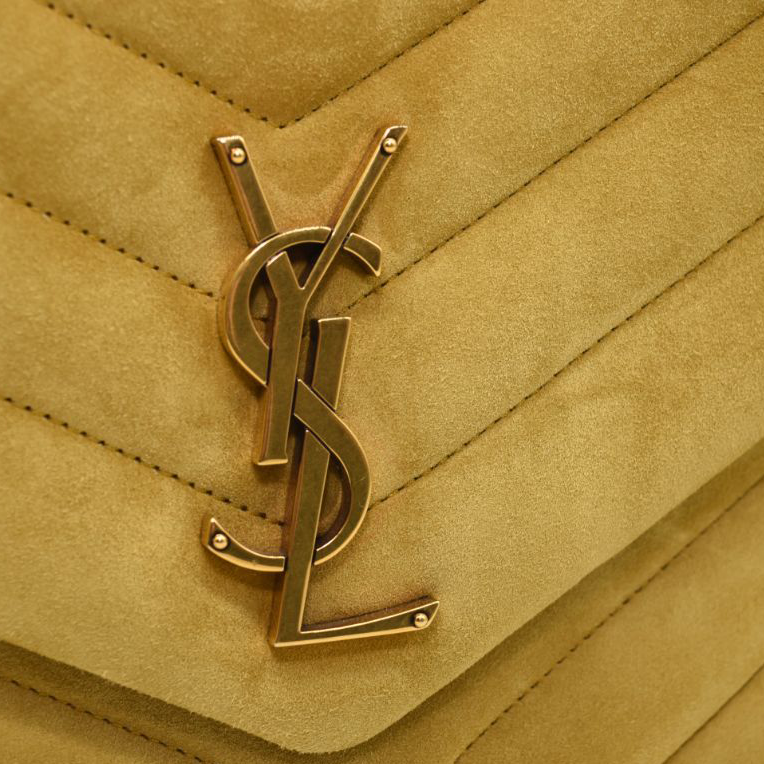 NEW $3400 Saint Laurent Medium Loulou Suede Shoulder Bag YSL