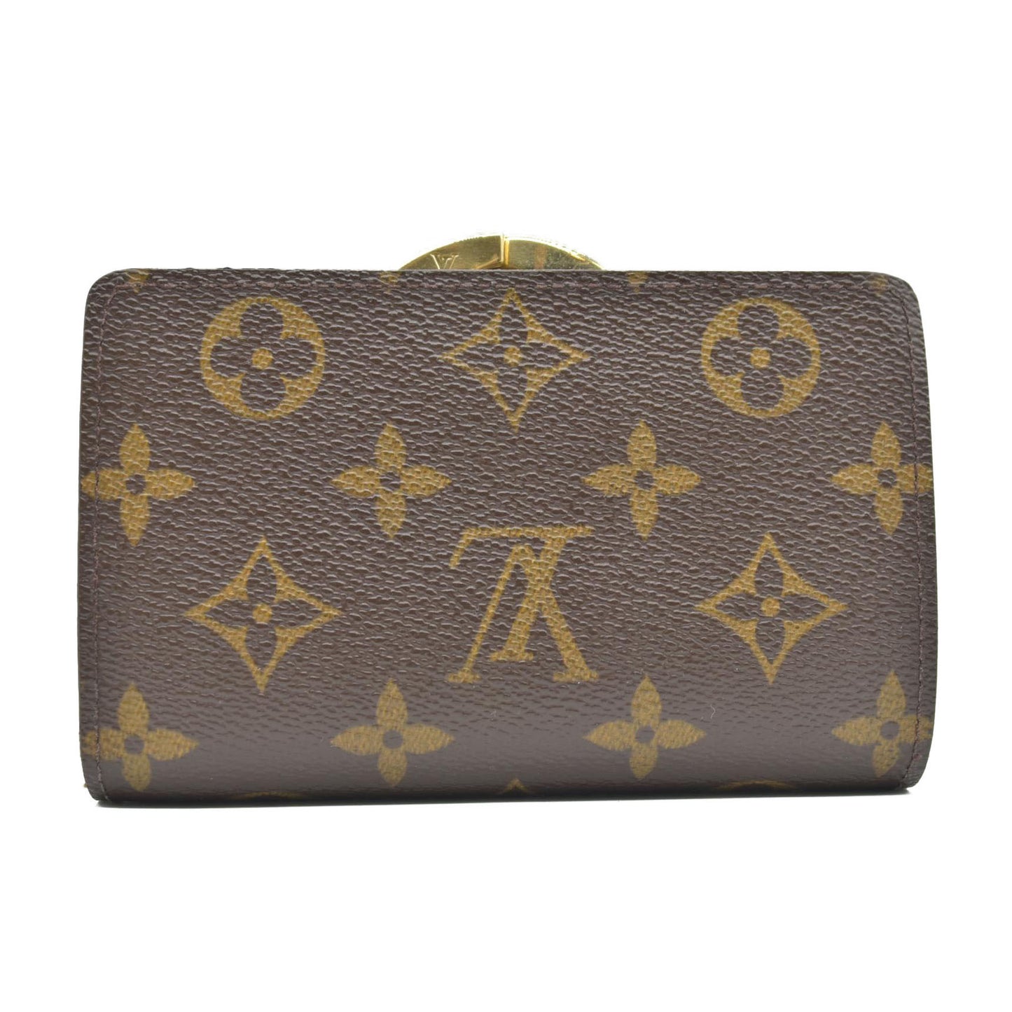 $750 2003 Louis Vuitton Kisslock French Wallet CONSIGNMENT CA0093
