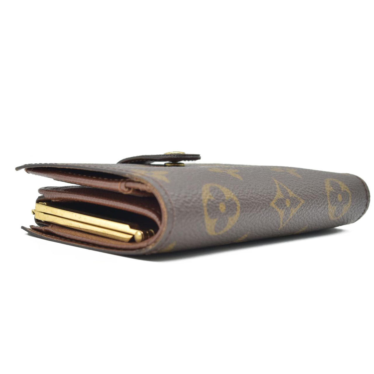 $750 2003 Louis Vuitton Kisslock French Wallet CONSIGNMENT CA0093