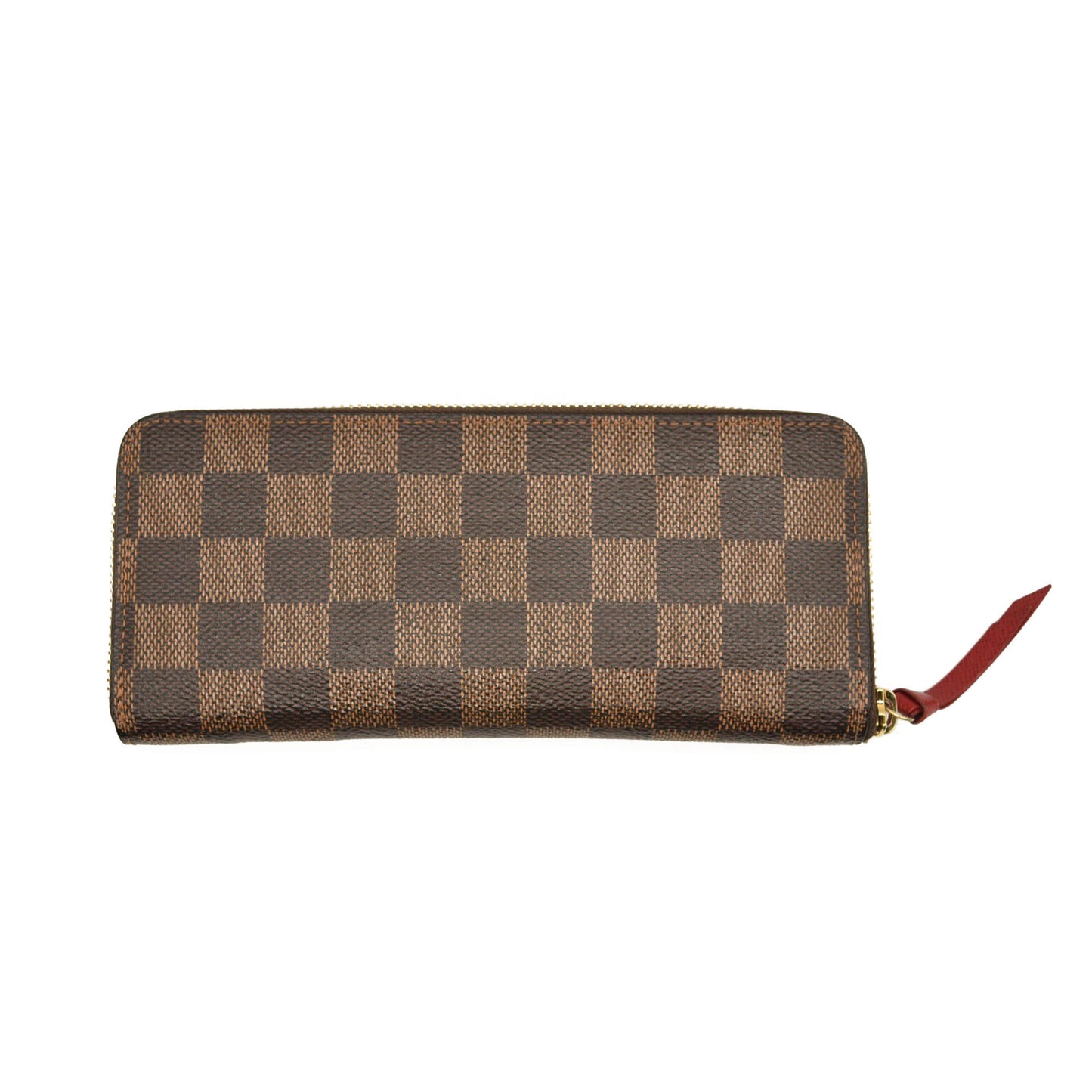 LOUIS VUITTON Damier Ebene Clemence Wallet Cherry GI1107