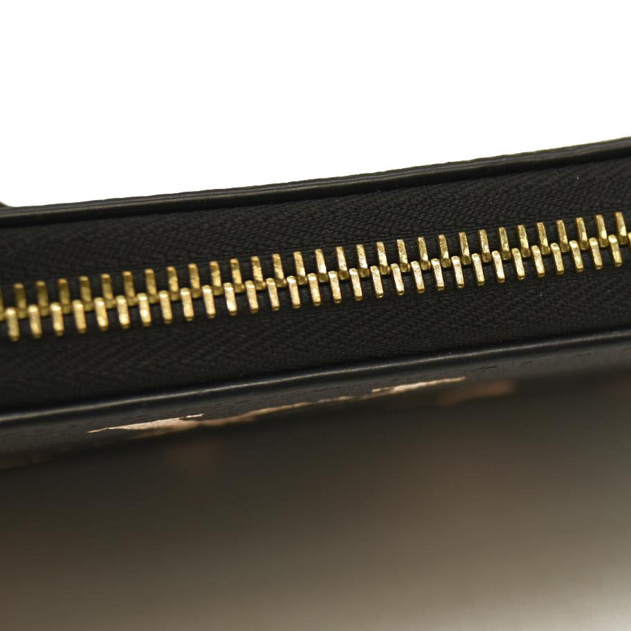 LOUIS VUITTON  Empreinte Monogram Giant Zippy Wallet Black Beige RFID