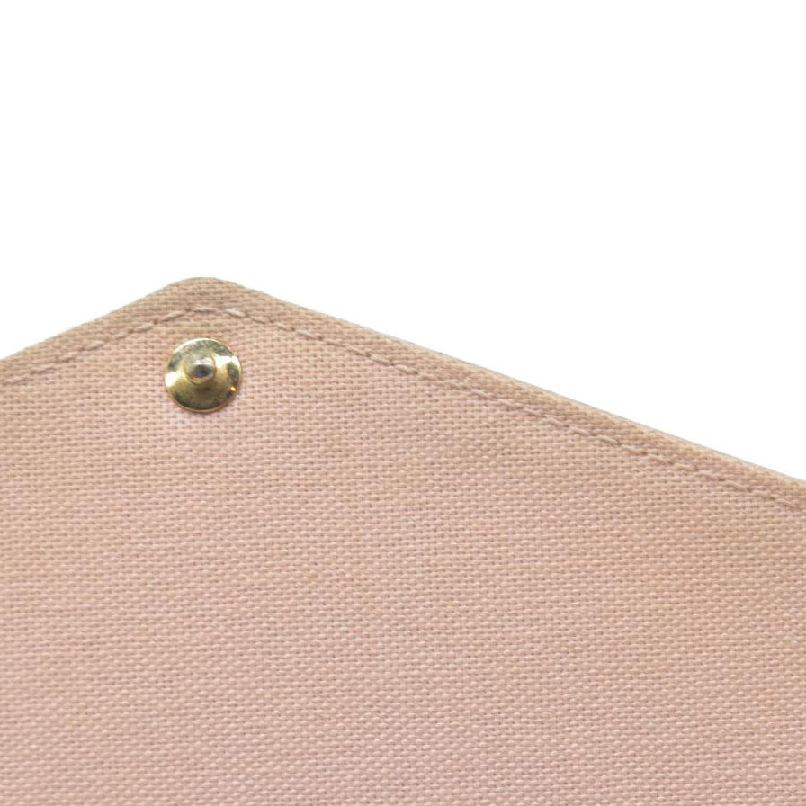 AUCTION $1720 Louis Vuitton  Damier Azur Calfskin Pochette Felicie Eau De Rose