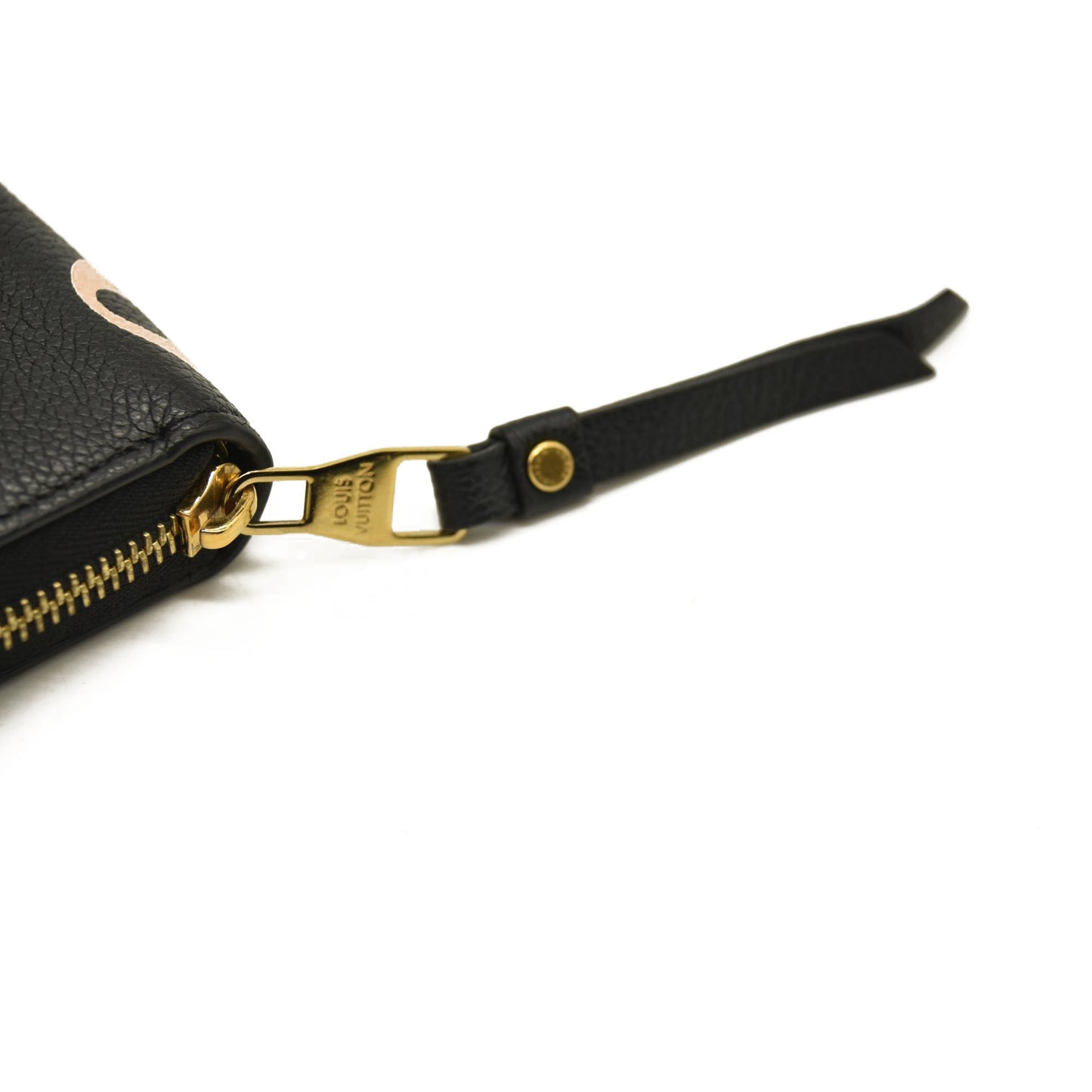 LOUIS VUITTON  Empreinte Monogram Giant Zippy Wallet Black Beige RFID