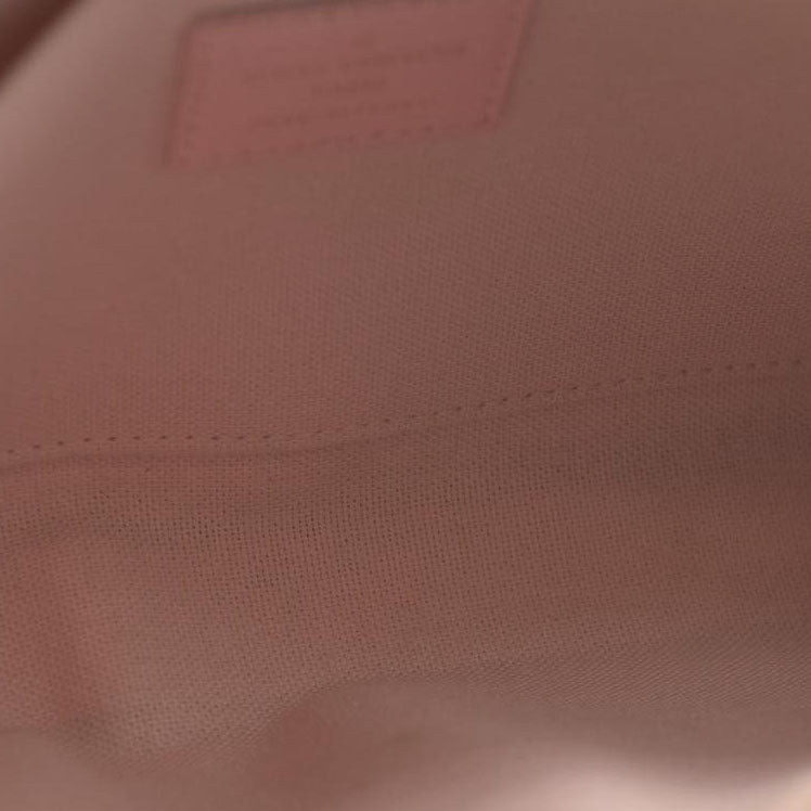 AUCTION $1720 Louis Vuitton  Damier Azur Calfskin Pochette Felicie Eau De Rose