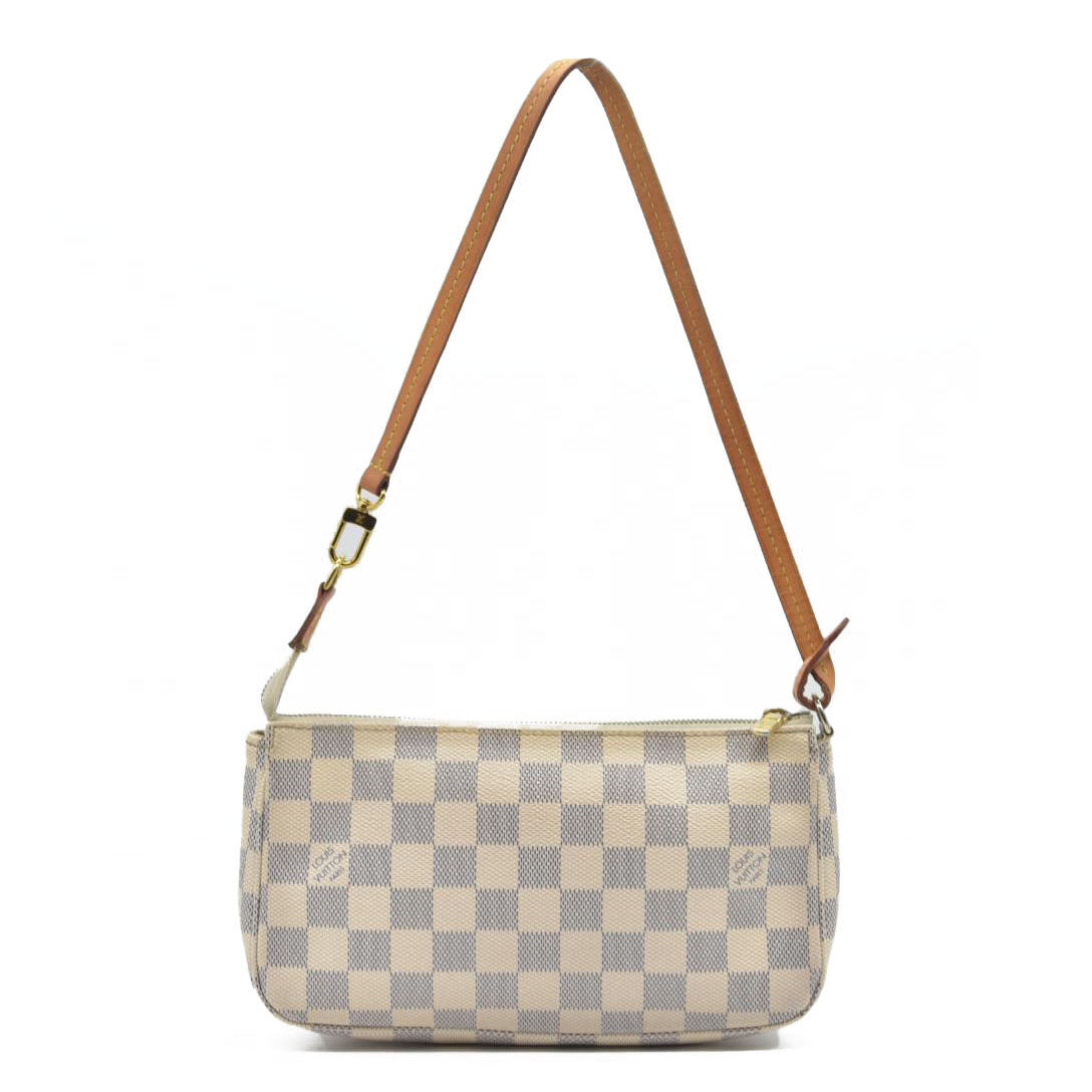 $1650 Louis Vuitton  Damier Azur Pochette Accessories NM MB5230