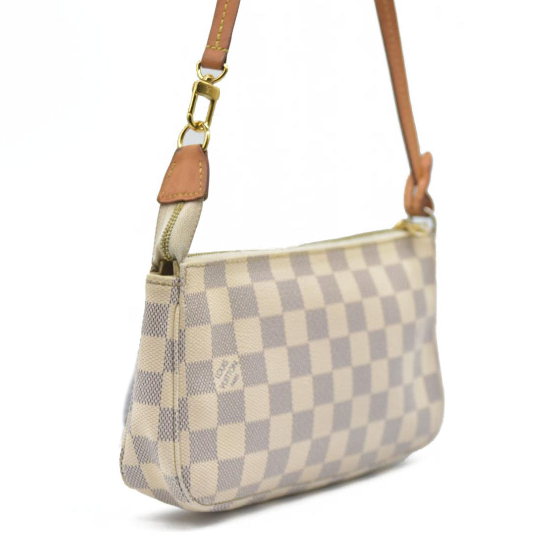 $1650 Louis Vuitton  Damier Azur Pochette Accessories NM MB5230
