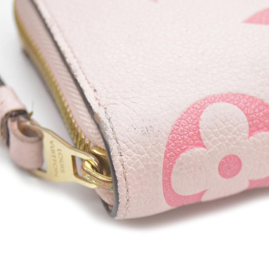 LOUIS VUITTON Empreinte Monogram Giant By The Pool Zippy Wallet Bouton De Rose RFID