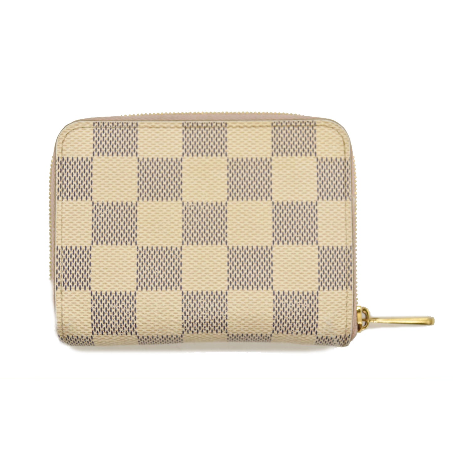 LOUIS VUITTON Damier Azur Zippy Coin Purse Rose Ballerine TN0271