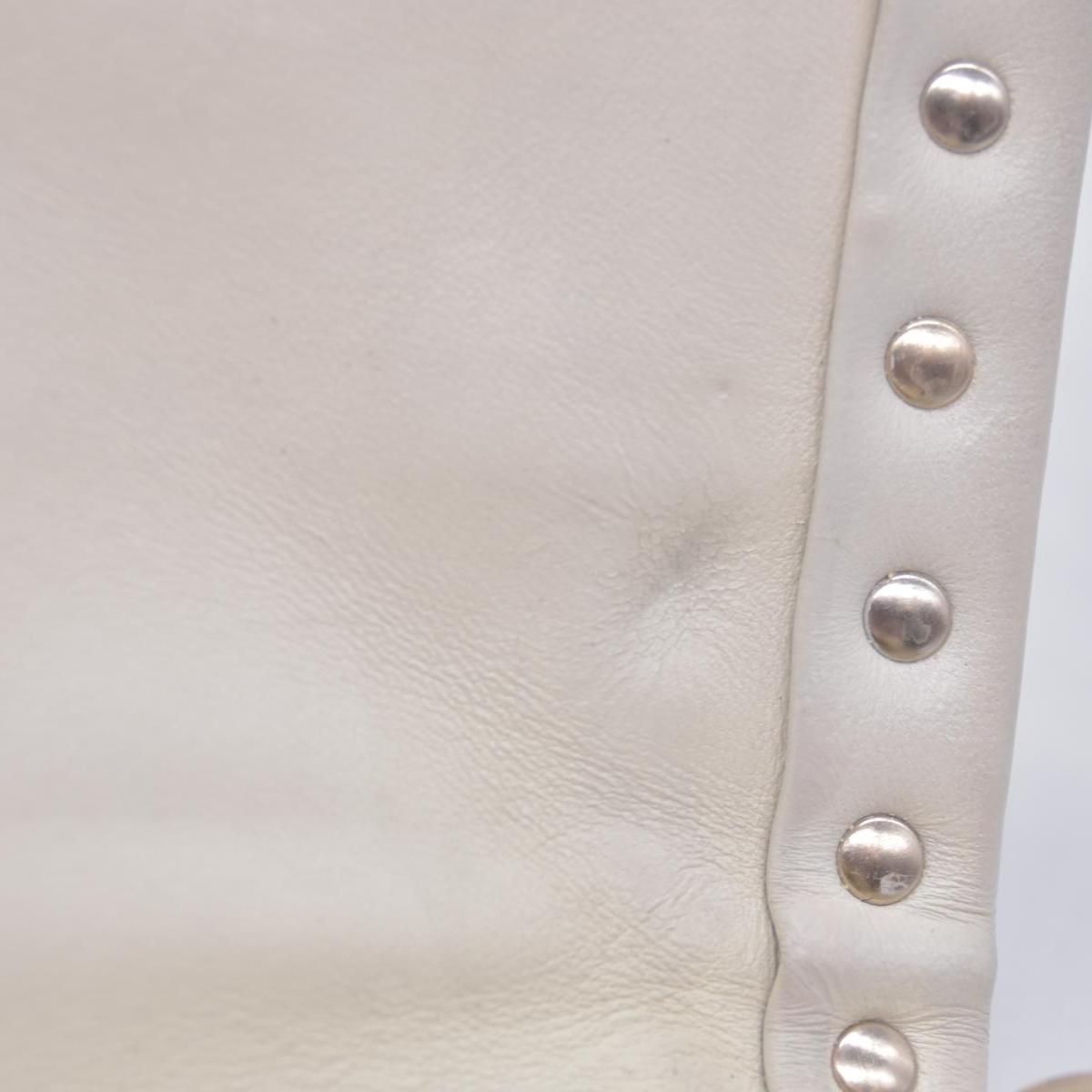 $2675 VALENTINO Lambskin Polka Dot Rockstud Candystud Shoulder Bag Light Ivory CONSIGNMENT 10021273