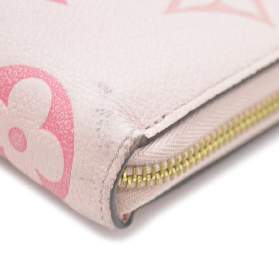 LOUIS VUITTON Empreinte Monogram Giant By The Pool Zippy Wallet Bouton De Rose RFID