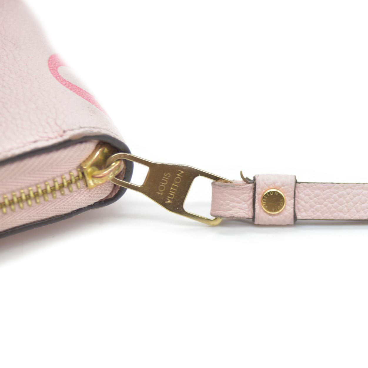 LOUIS VUITTON Empreinte Monogram Giant By The Pool Zippy Wallet Bouton De Rose RFID