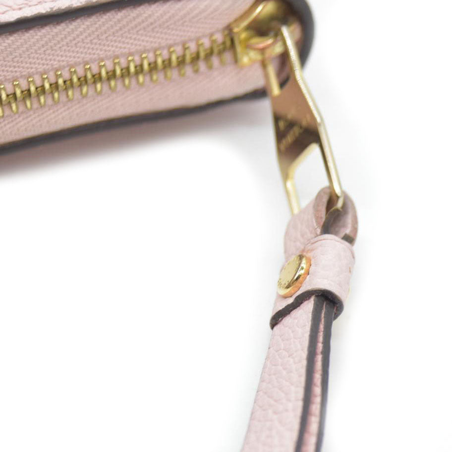LOUIS VUITTON Empreinte Monogram Giant By The Pool Zippy Wallet Bouton De Rose RFID