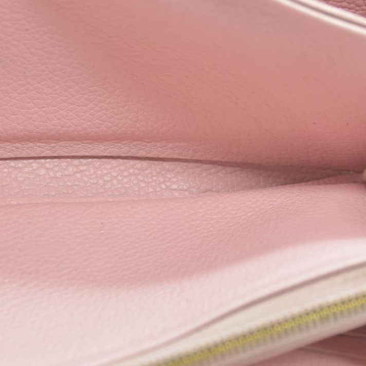 LOUIS VUITTON Empreinte Monogram Giant By The Pool Zippy Wallet Bouton De Rose RFID