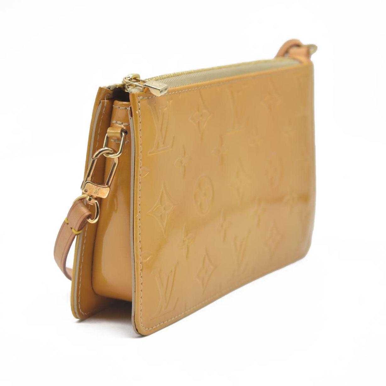 $740 Louis Vuitton  Vernis Lexington Pochette Beige