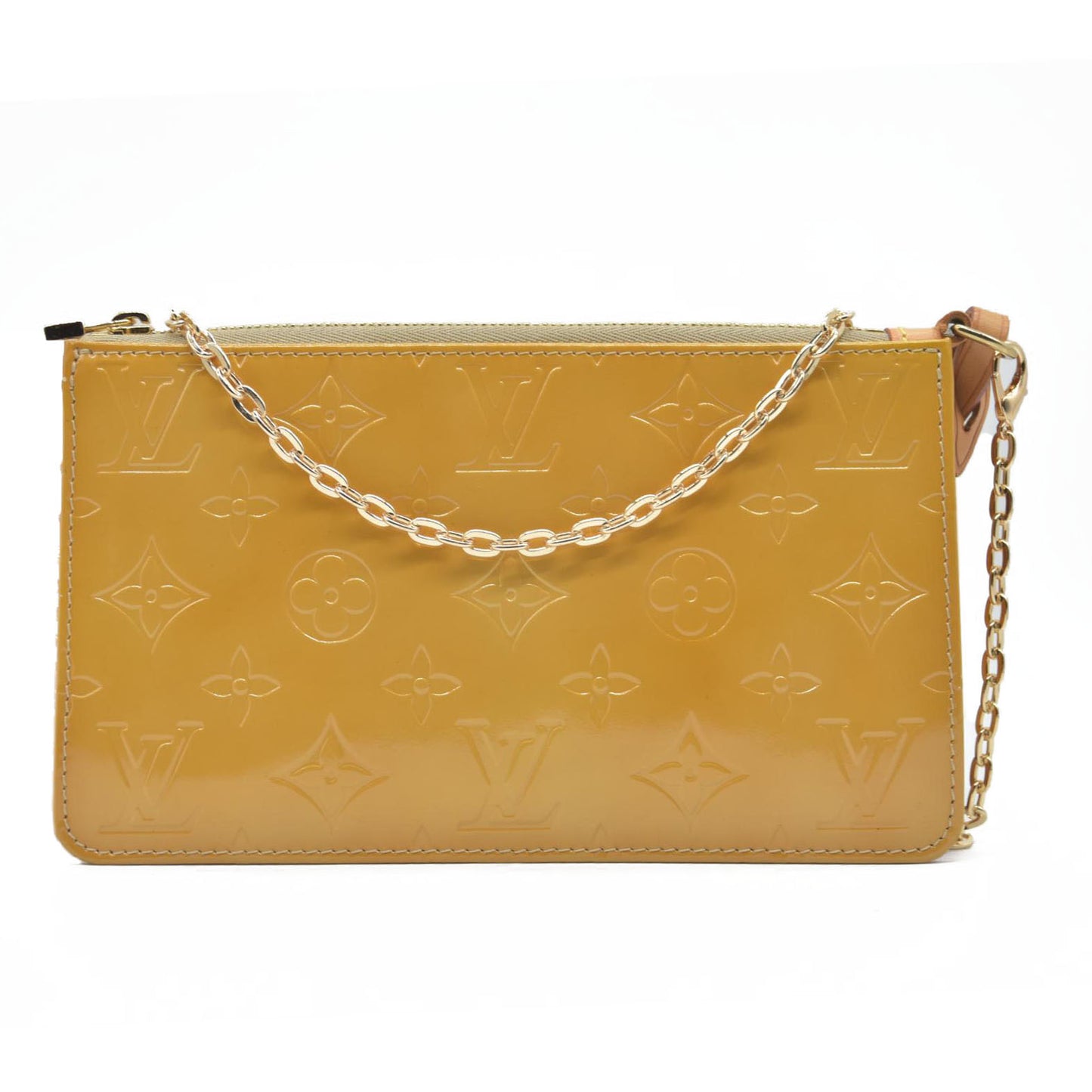 $740 Louis Vuitton  Vernis Lexington Pochette Beige