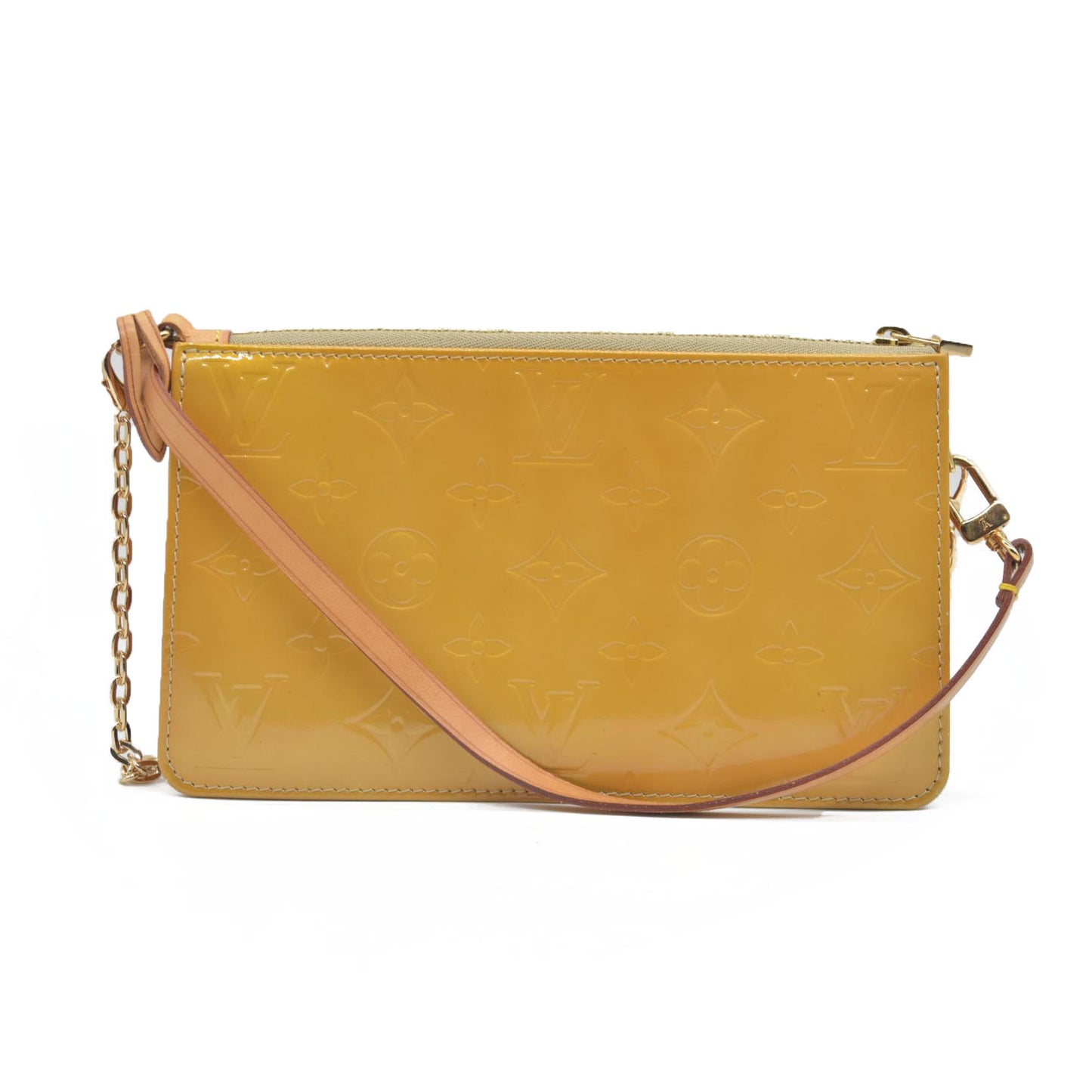 $740 Louis Vuitton  Vernis Lexington Pochette Beige