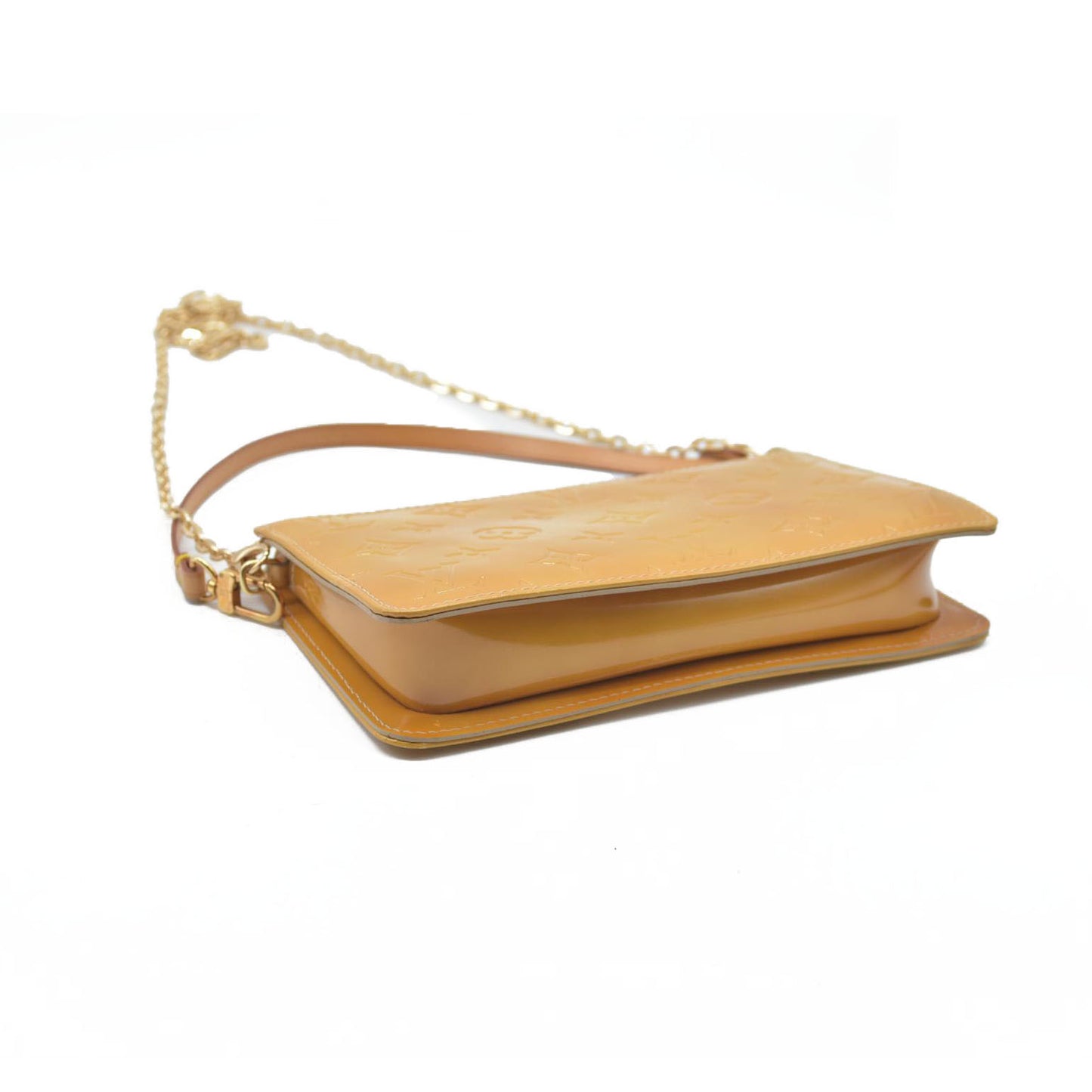 $740 Louis Vuitton  Vernis Lexington Pochette Beige