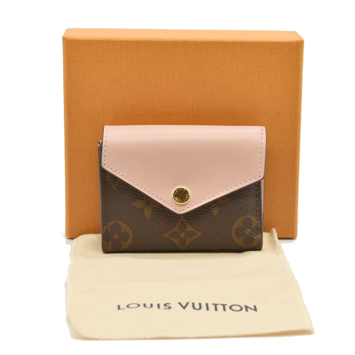 LOUIS VUITTON Monogram Zoe Wallet Rose Ballerine