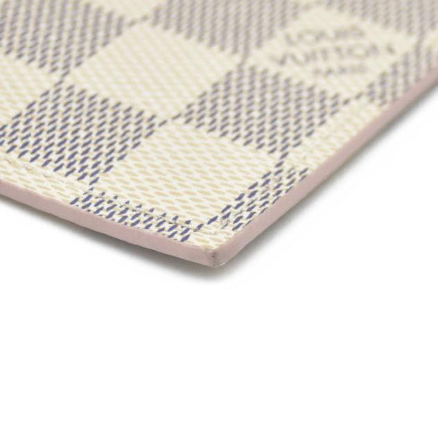 Louis Vuitton  Damier Azur Felicie Chain Wallet Zippered Insert Rose Ballerine