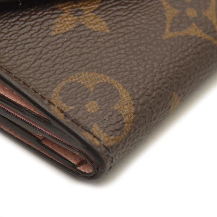 LOUIS VUITTON Monogram Zoe Wallet Rose Ballerine