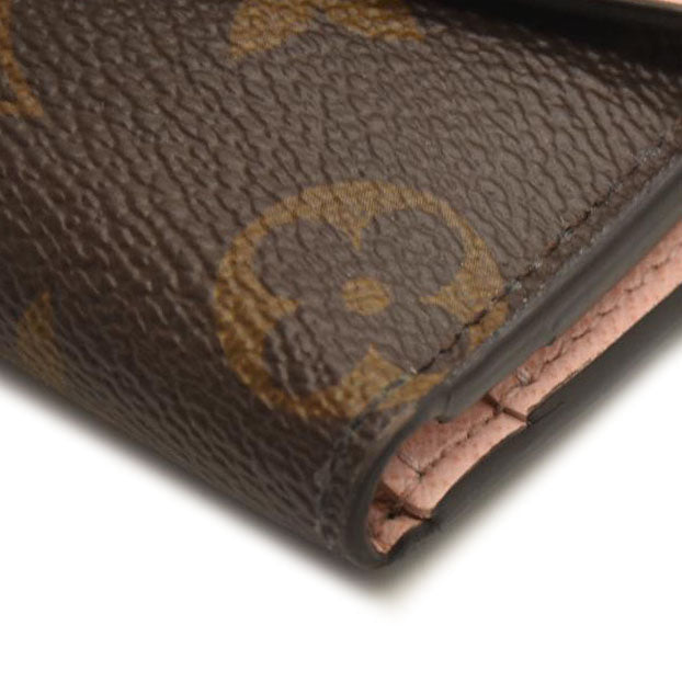 LOUIS VUITTON Monogram Zoe Wallet Rose Ballerine
