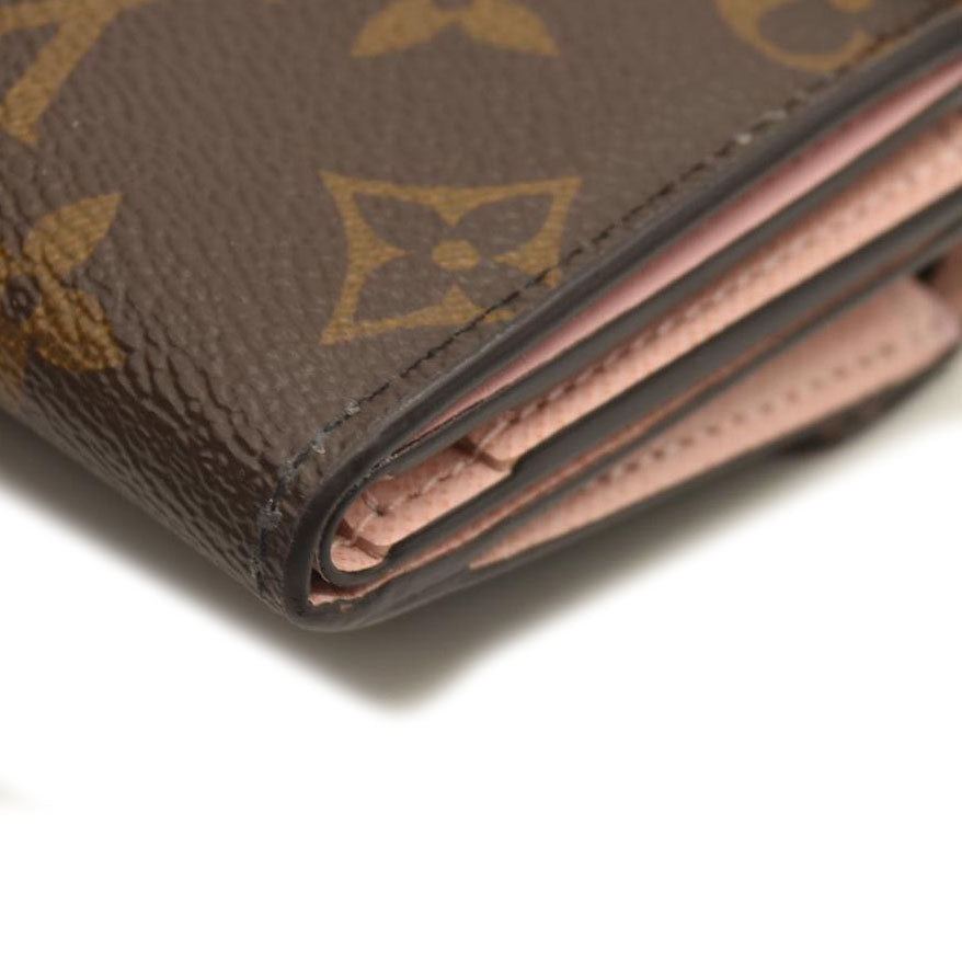LOUIS VUITTON Monogram Zoe Wallet Rose Ballerine